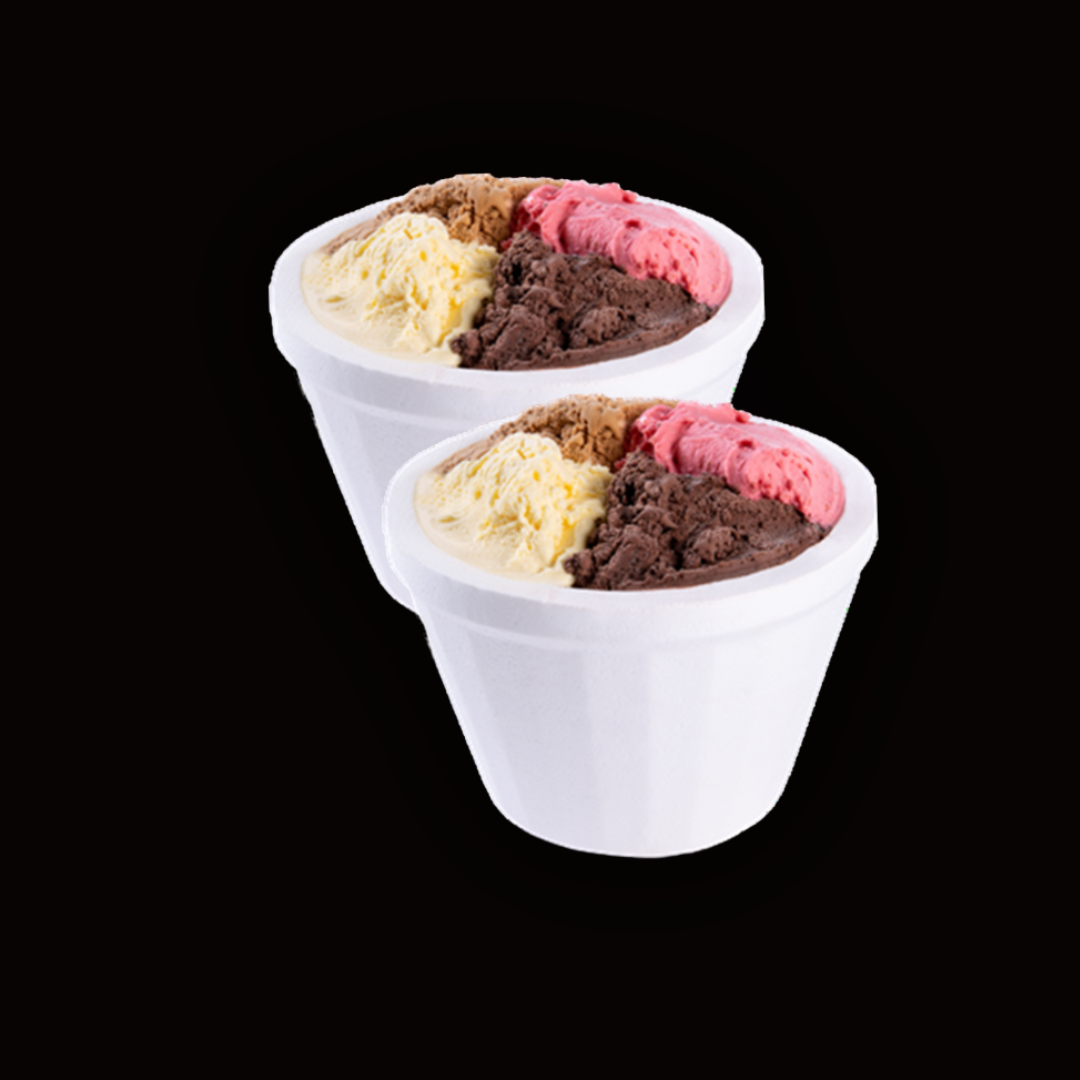 2 POTES DE 1/4 KG